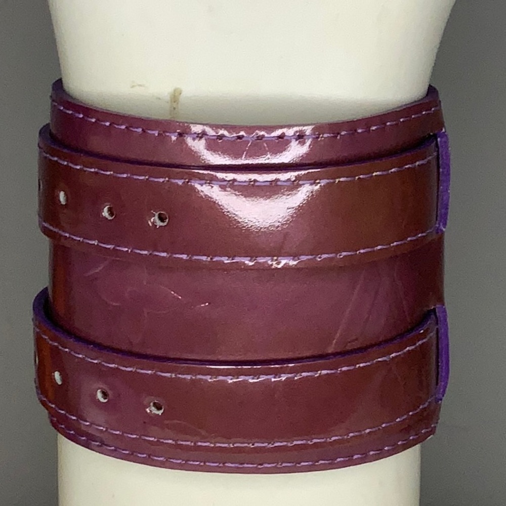 Louis Vuitton Charlton Double Wrap Bracelet In Purple Monogram Vernis Leather